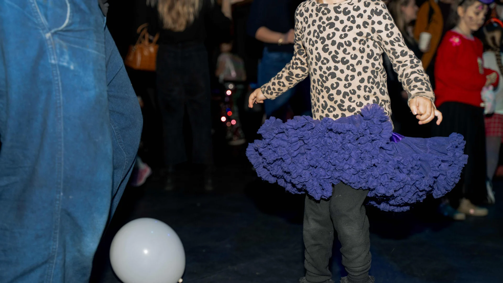 Child dancing in a tutu