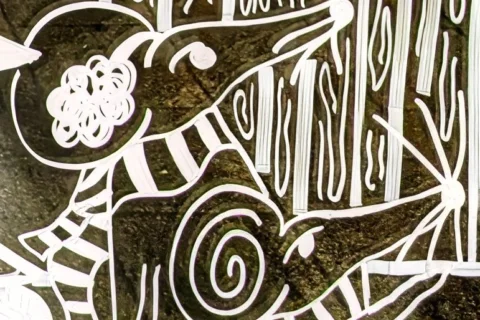 two mice on a window