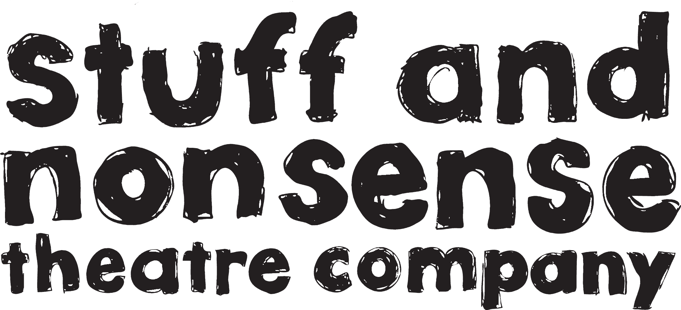 A logo with black text reading stuff and nonsense theatre company